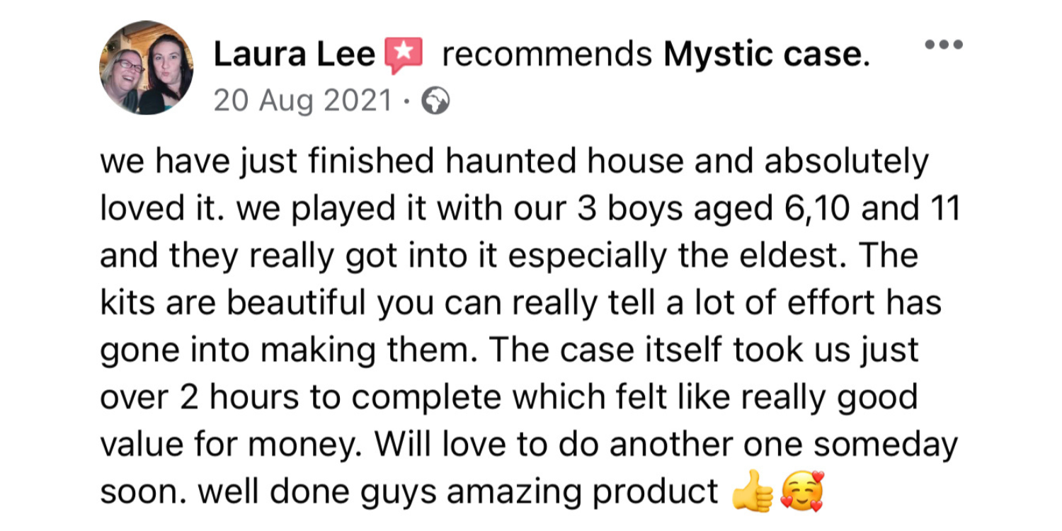 Mystic case feedback